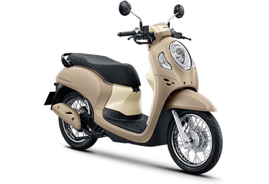 New Scoopy 2024 รุ่น Urban สีเบจ-ขาว