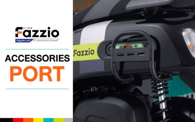 Yamaha Fazzio 125 พอร์ตติดตั้งอุปกรณ์
