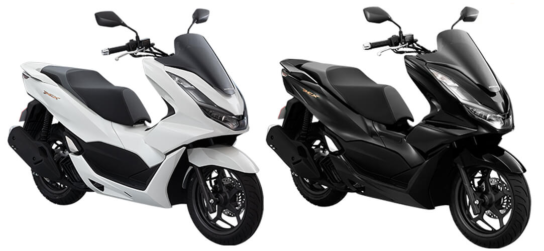 New PCX160 ABS 2023 สีขาวและสีดำ