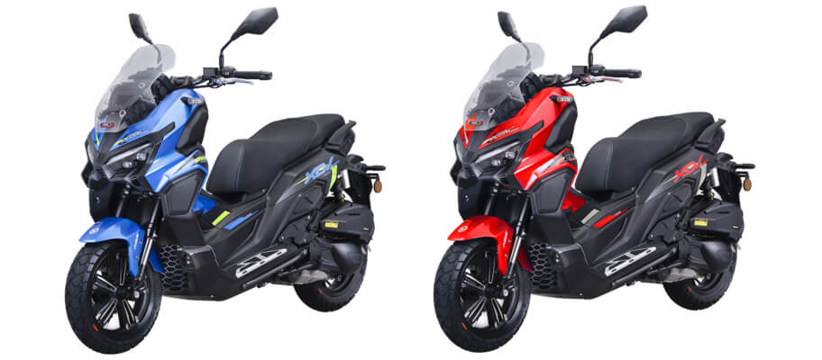 New XDV250 2023 สีน้ำเงินและสีแดง