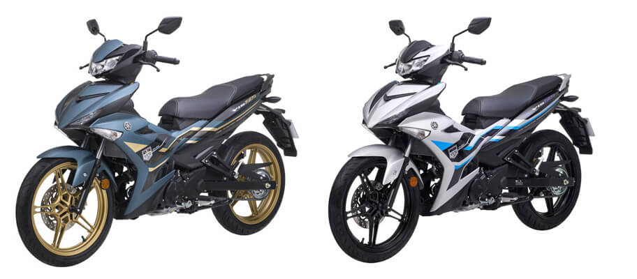 New Y15ZR 2023 สีน้ำเงินและสีขาว