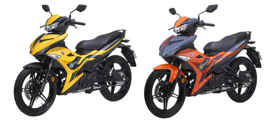 New Y15ZR 2023 สีเหลืองและสีส้ม