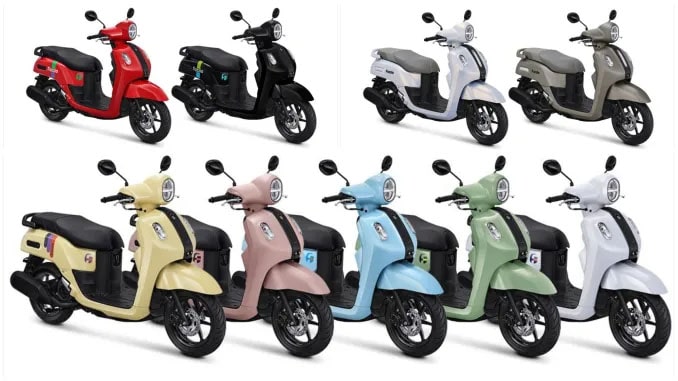 9 สีใหม่ของ Yamaha FAZZIO 2025