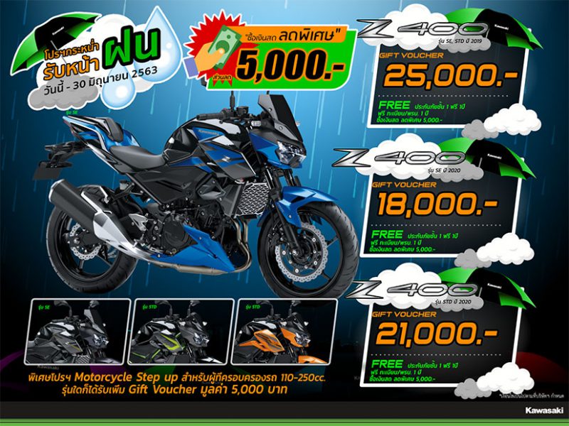 10.โปรโมชั่นคาวาซากิรุ่น Z400 (2019), Z400 SE (2019) มิ.ย.63