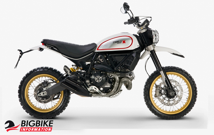 ภาพ DUCATI SCRAMBLER DESERT SLED สีขาว ด้านข้าง