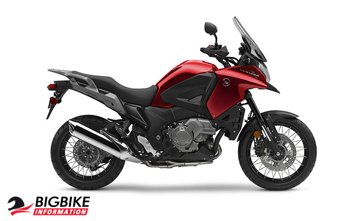 ภาพ Honda VFR1200X สีแดง ด้านข้าง