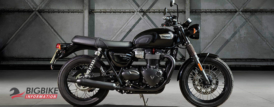 ภาพ TRIUMPH BONNEVILLE T100 BLACK สีดำ ด้านข้าง