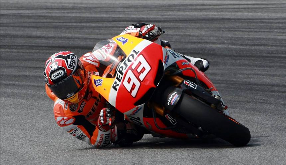 Marc Marquez นักแข่งรถมอเตอร์ไซค์ทางเรียบชิงแชมป์โลกรายการ Moto Gp