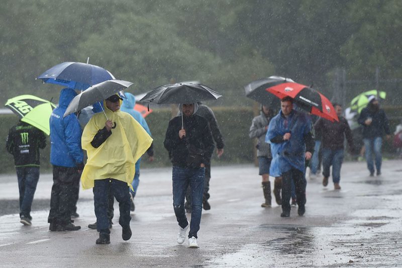 ภาพสนาม Silverstone ที่ฝนกำลังตก เมื่อปี 2018