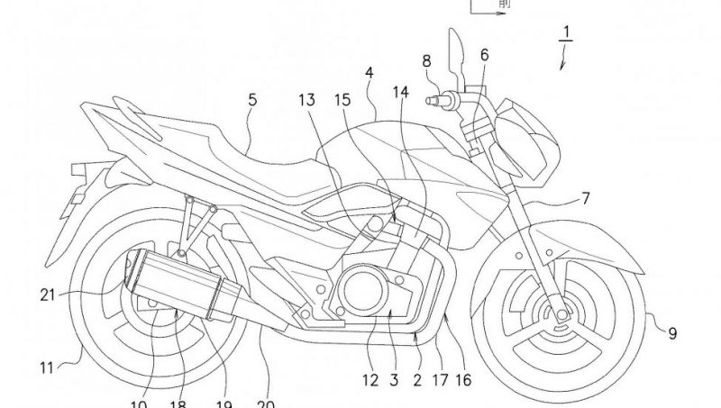 ภาพร่างที่คาดว่าเป็นรุ่น Suzuki GSR-250