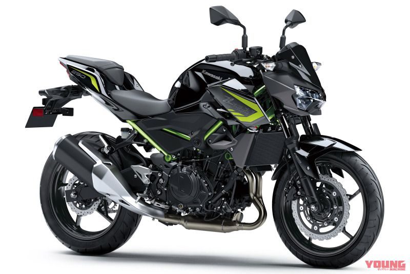 KAWASAKI Z250 2020 สีเทา ดำ