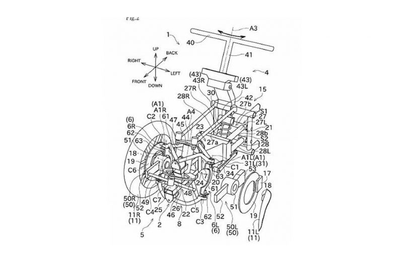 Kawasaki ยื่นสิทธิบัตรใหม่ สำหรับรถสามล้อ
