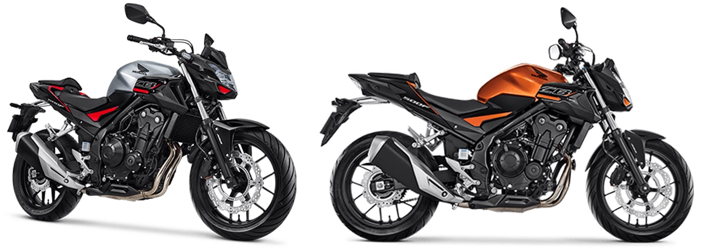 CB500F 2020 สีขาวและสีส้ม