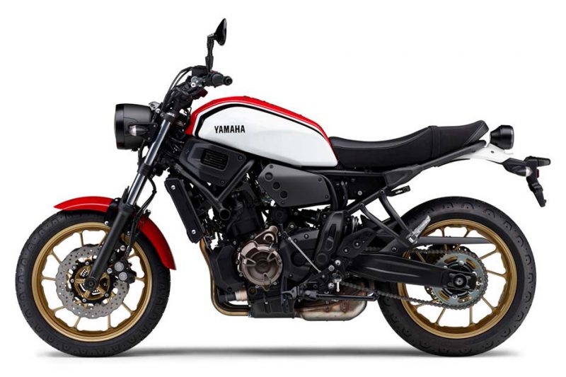 2020 XSR700 สีขาว-แดง Radical White