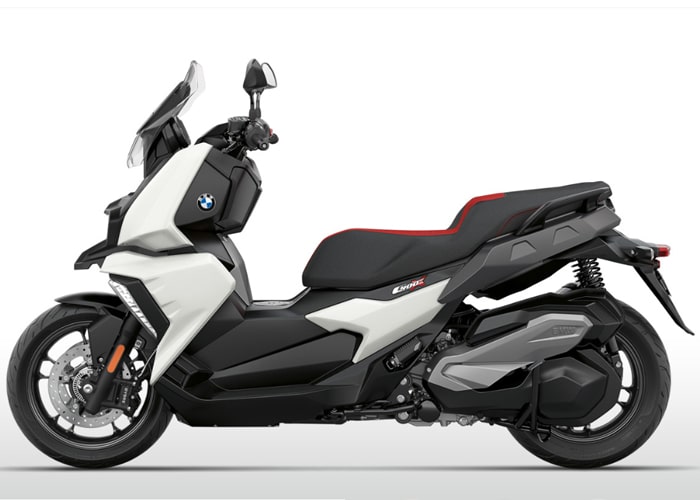 BMW C 400X สีขาว-แดง