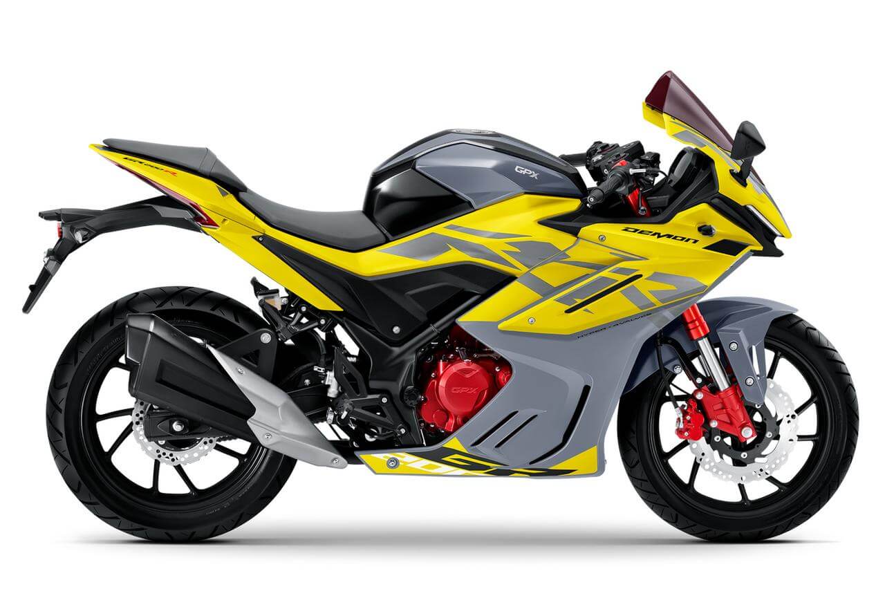 GPX Demon GR200R 4 valve 2023 สีเหลือง