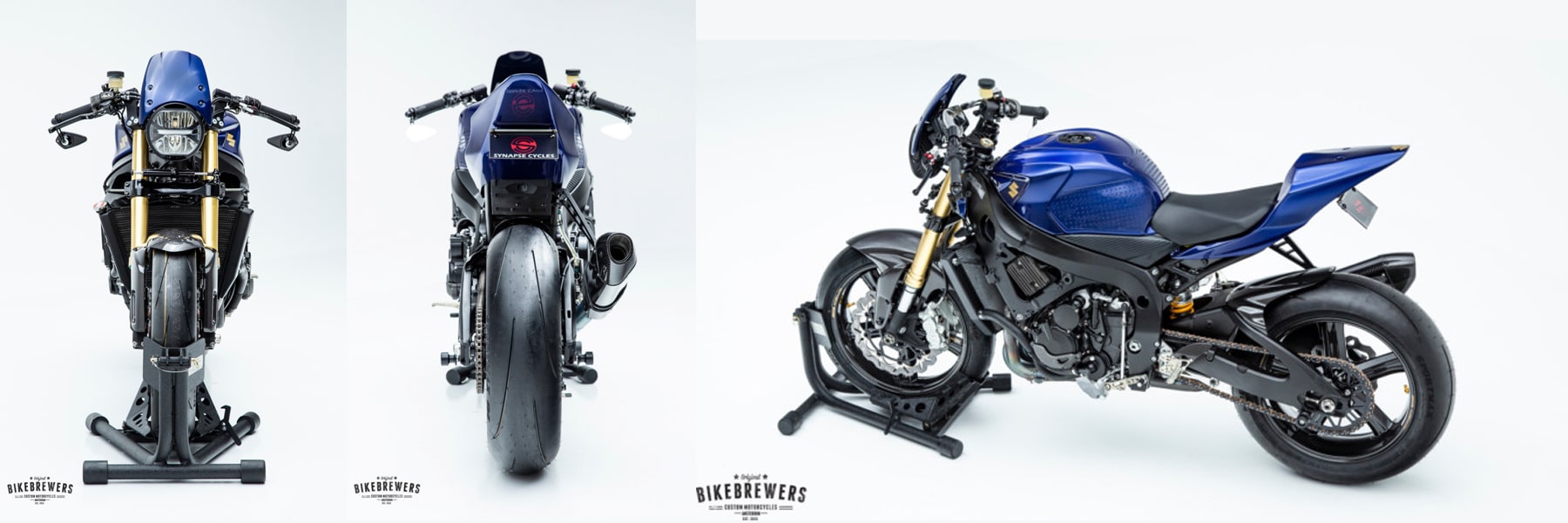 GSX-R750 Cafe Racer สีน้ำเงิน