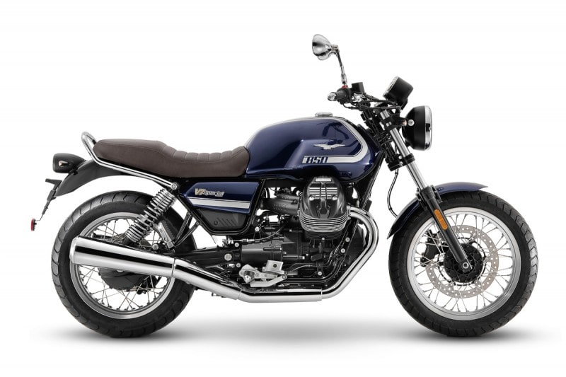 Guzzi V7 2021 สีน้ำเงิน