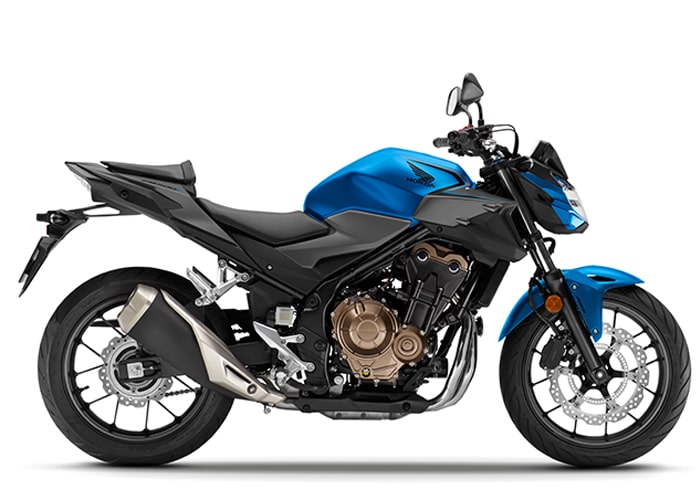 Honda CB500F 2021 สี Candy Caribbean Blue Sea