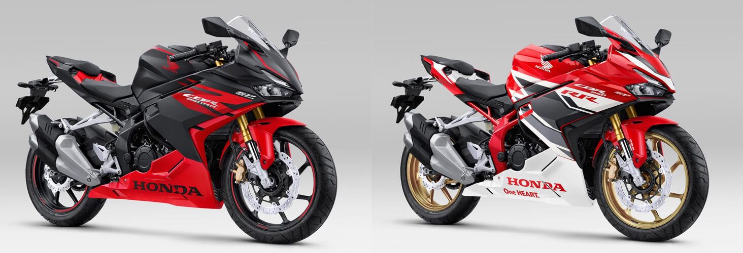 New CBR250RR 2023 สีดำ-แดงและสีแดง