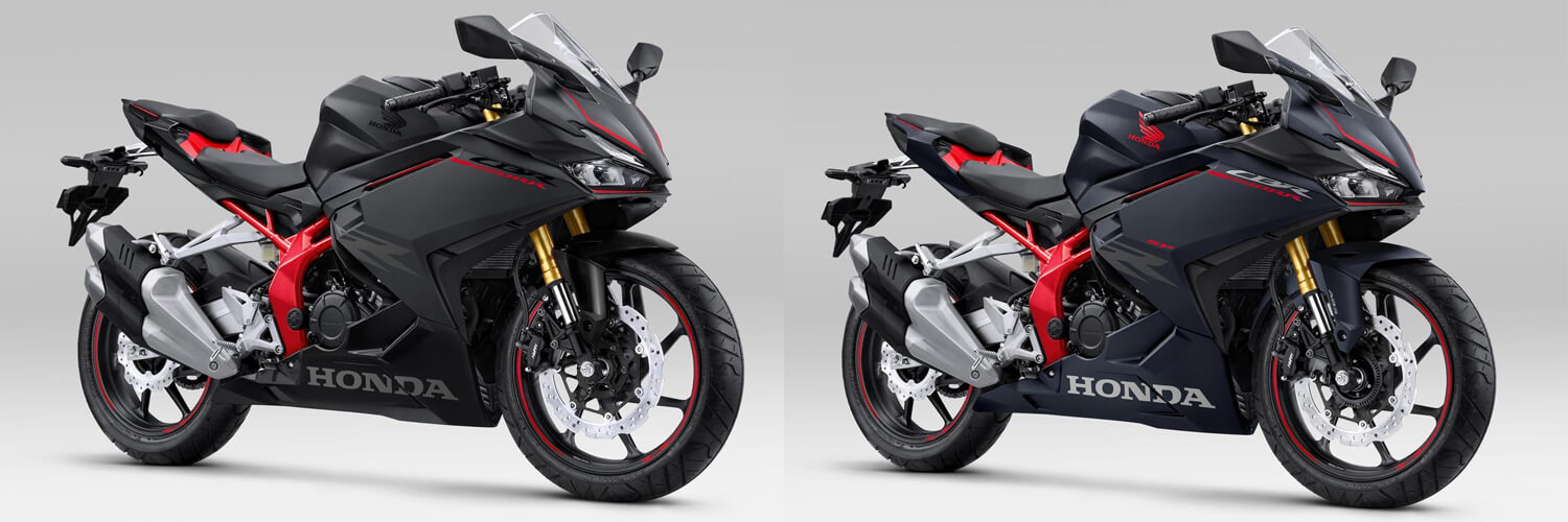 New CBR250RR 2023 สีดำและสีน้ำเงิน