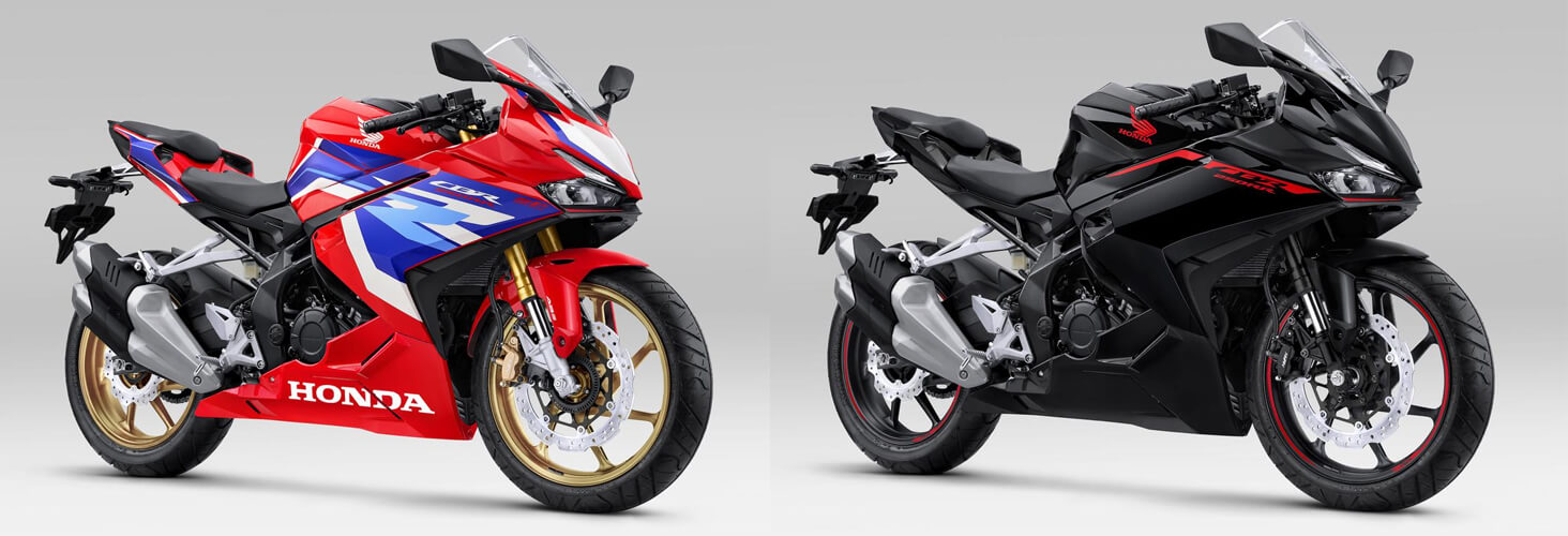 New CBR250RR 2023 สีไตรคัลเลอร์และสีดำ