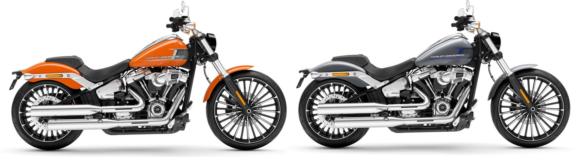 New Harley Davidson Breakout 2023 สีส้ม สีเงิน