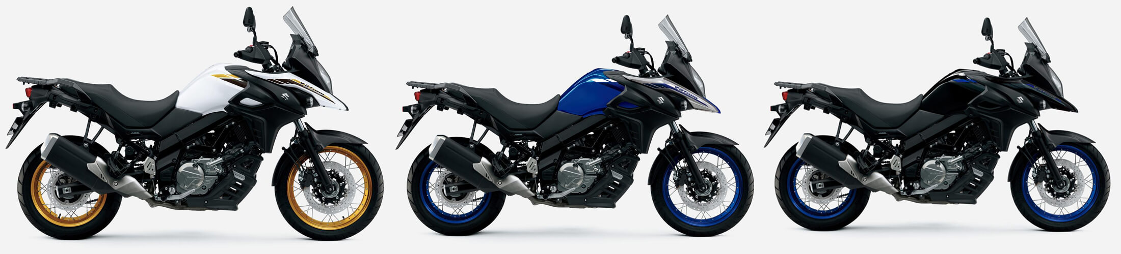 New V-Strom 650 ABS 2022 สีขาว-สีน้ำเงิน-สีดำ