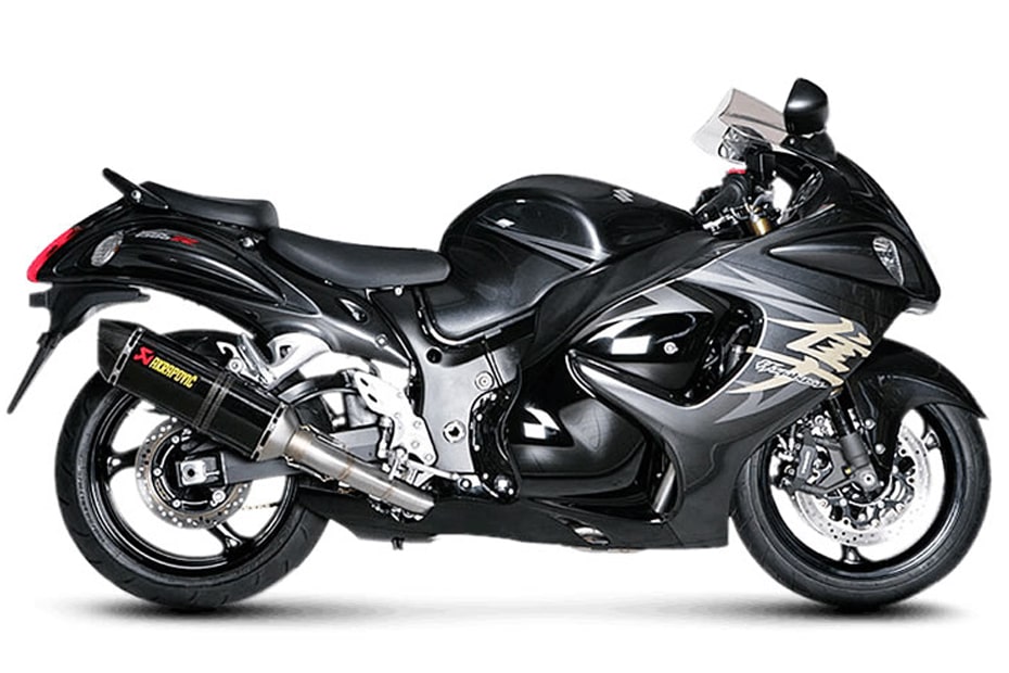 Suzuki Hayabusa ประกาศท่อไอเสีย Akrapovic