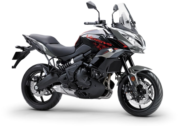 คาวาซากิ Versys 650 2021 สี Metallic Moondust Grey-Metallic Spark Black