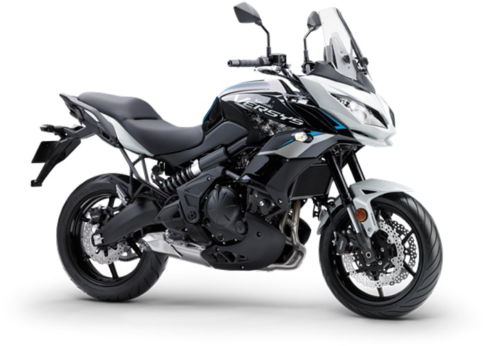 คาวาซากิ Versys 650 2021 สี Pearl Blizzard White-Metallic Spark Black