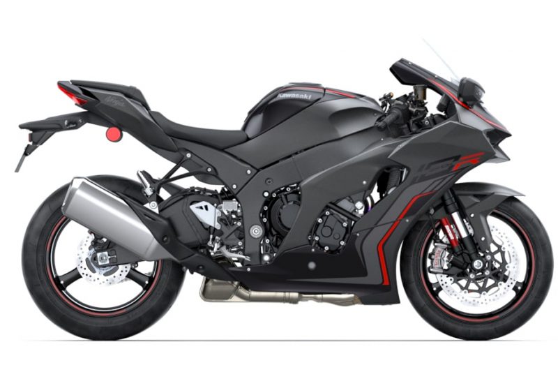 คาวาซากิ ZX10R 2022 สีดำ ช่วงข้าง