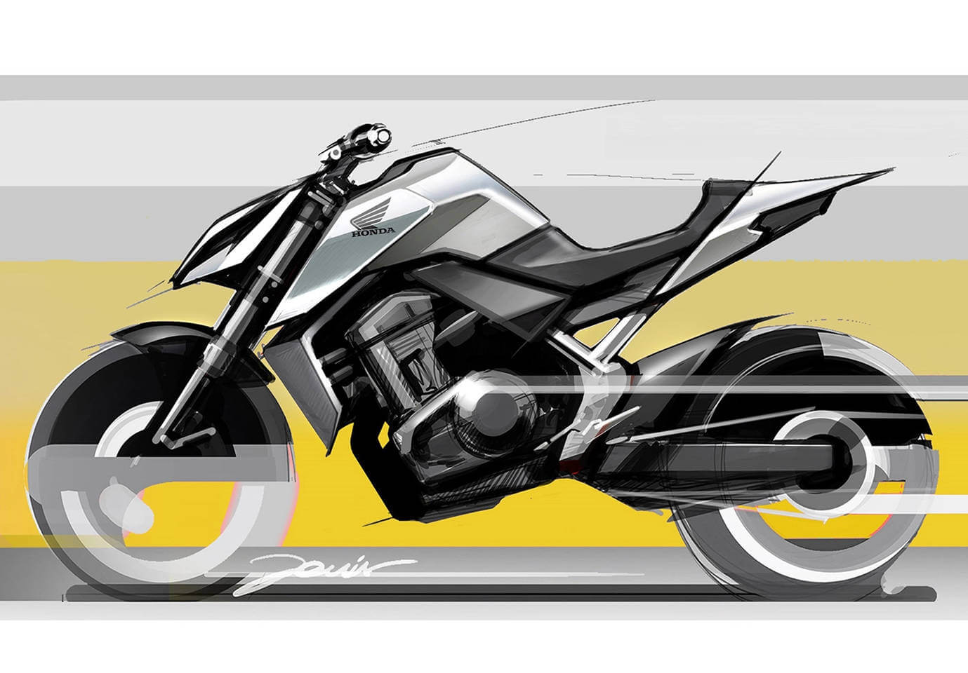 ภาพวาด Honda Hornet