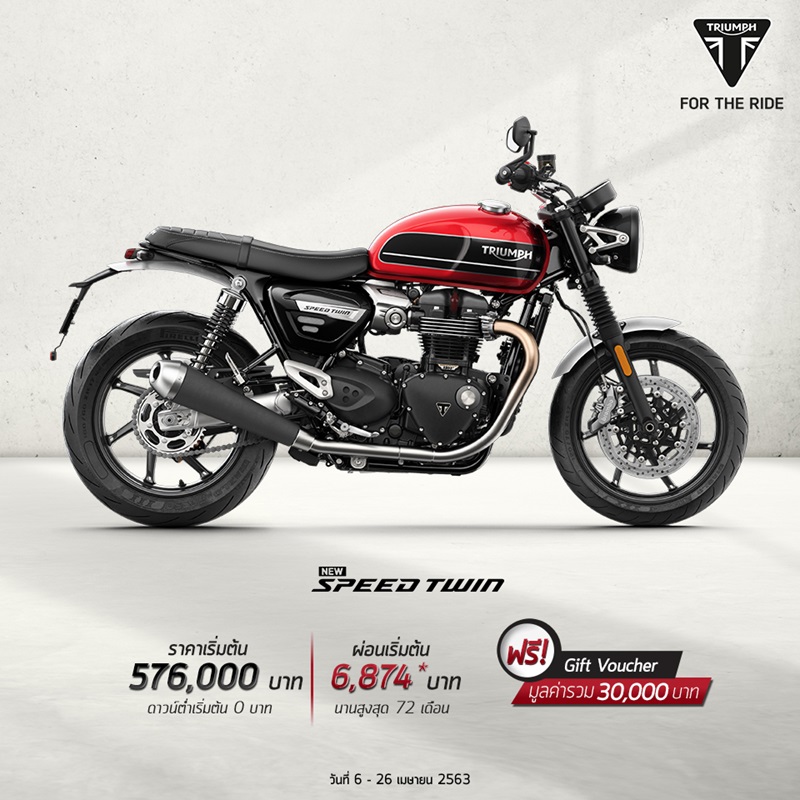 โปรโมชั่นไทรอัมพ์ รุ่น Speed Twin เม.ย.63